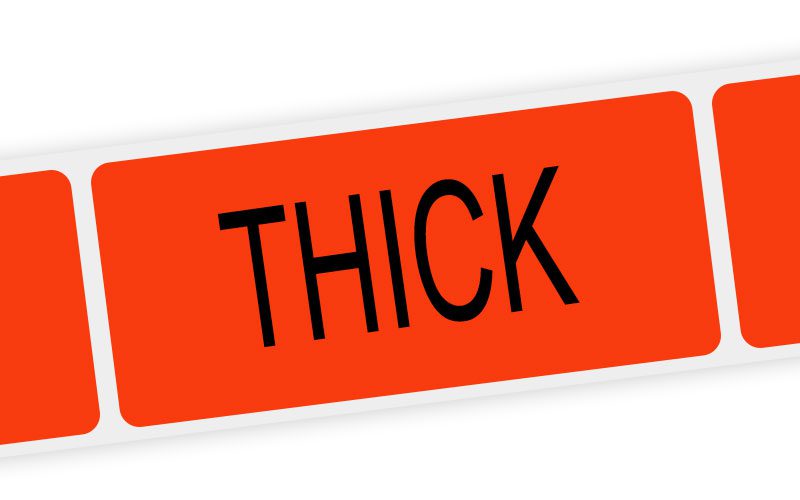thick label